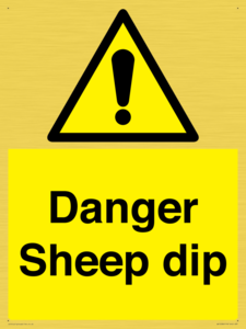 Danger Sheep dip